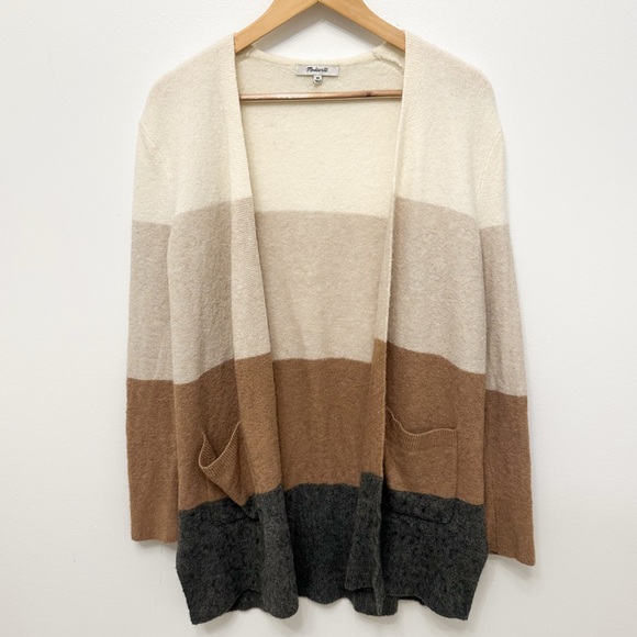 Madewell Wool/Alpaca Colour Block Cardigan - Picture 7 of 11